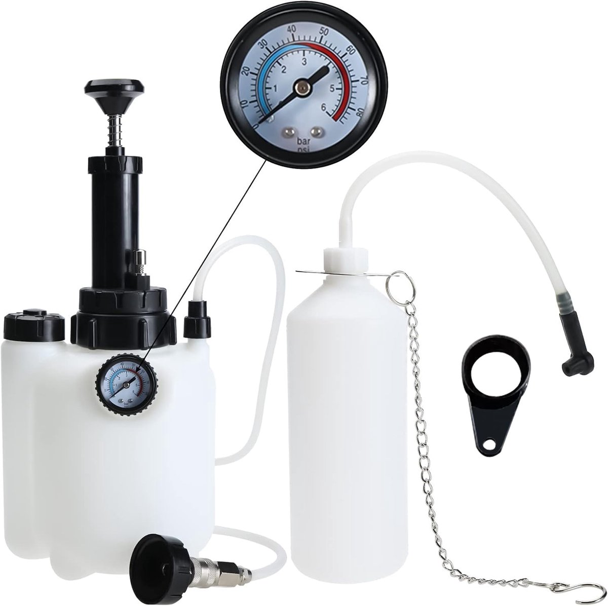 Universele remontluchtingsapparaat, 3 liter, handmatige remontluchter, remontluchting, met E20-adapter