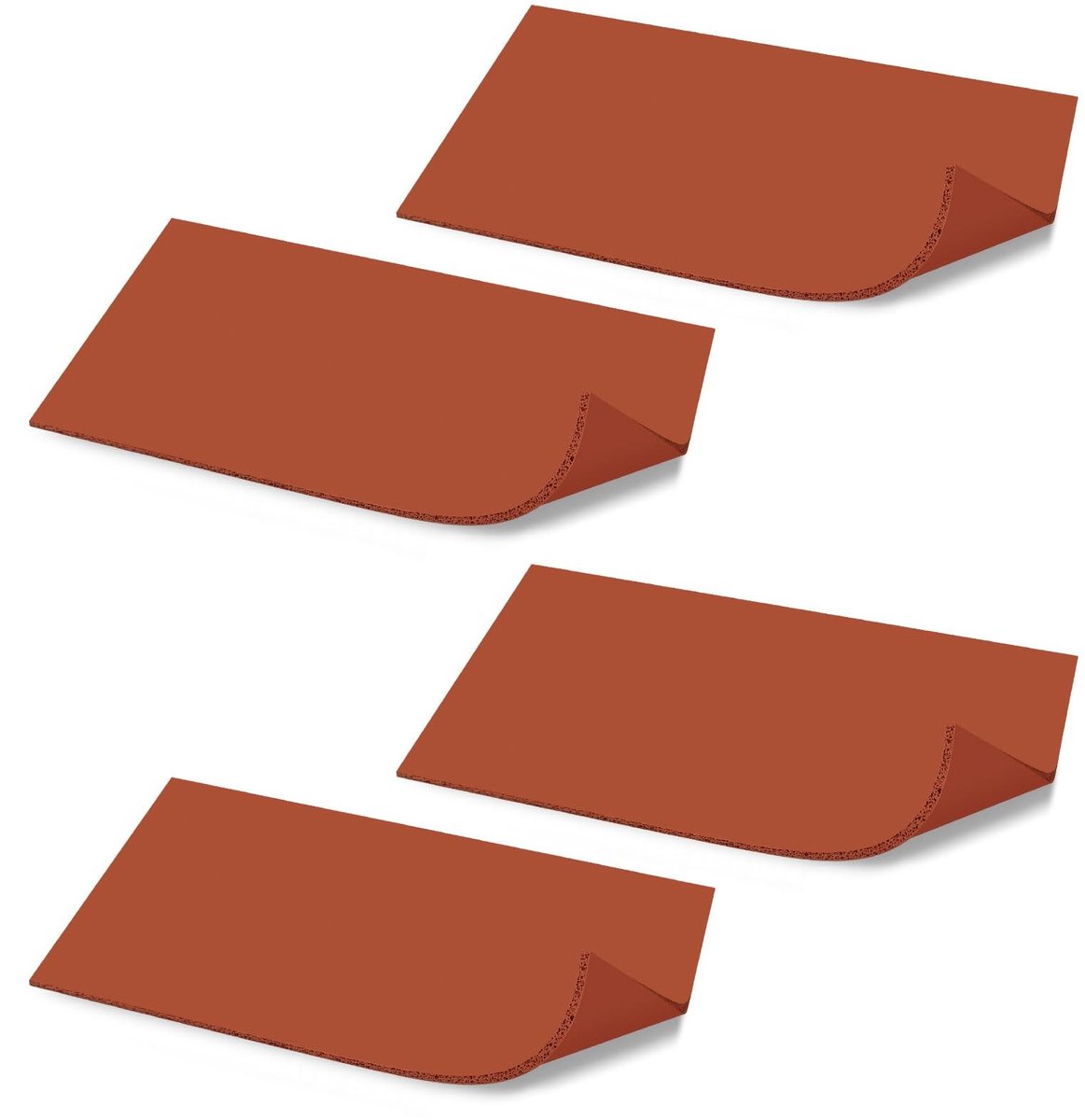 Omgoods - Pack van 4 Siliconen Heat Press Mat - Dubbelzijdig tot 260°C voor en Crafting