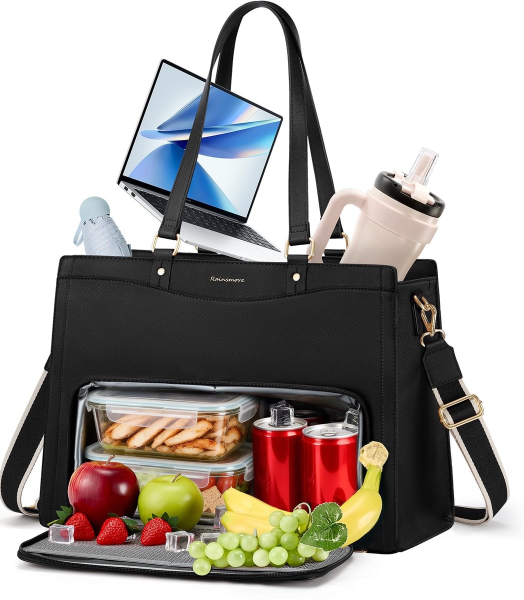 Omgoods - RAINSMORE Docententas - 15,6 inch Laptoptas met Lunchvak