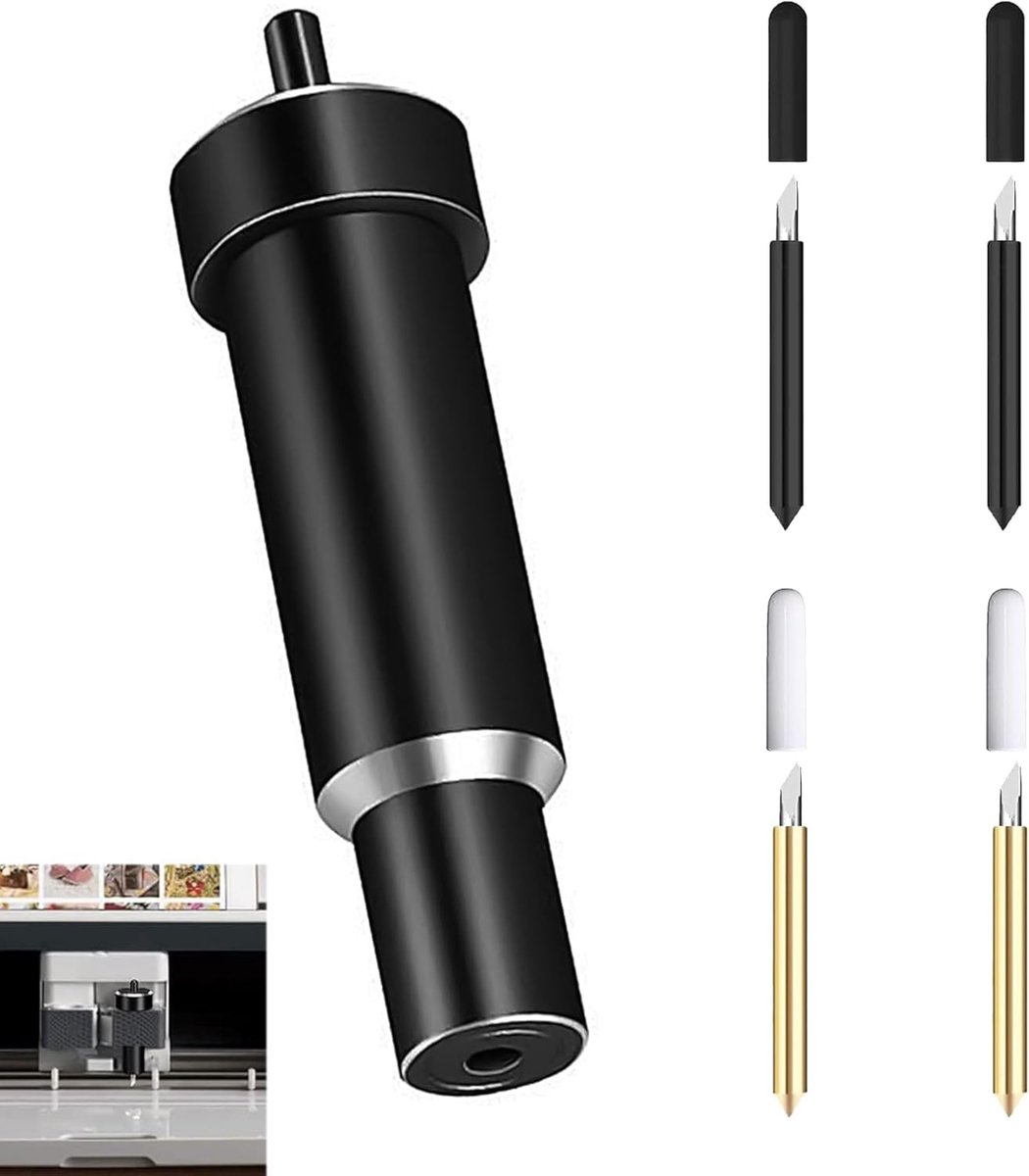 4 stuks messen met fijne punt voor Cricut Maker 45°/60°, diepe snede behuizing voor Cricut, compatibel met Maker 3, Explore Air, Air 2, One, nauwkeurig snijden van papier, andere creatieve materialen