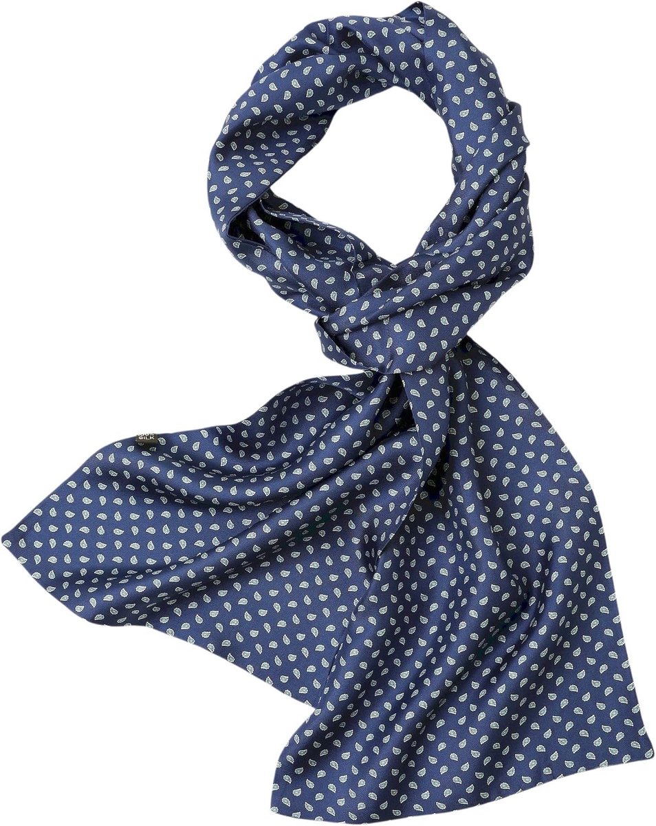 Herensjaal van 100% zijde, dubbellaags, 170 cm, lang, elegant, klassiek voor feestelijke zaken