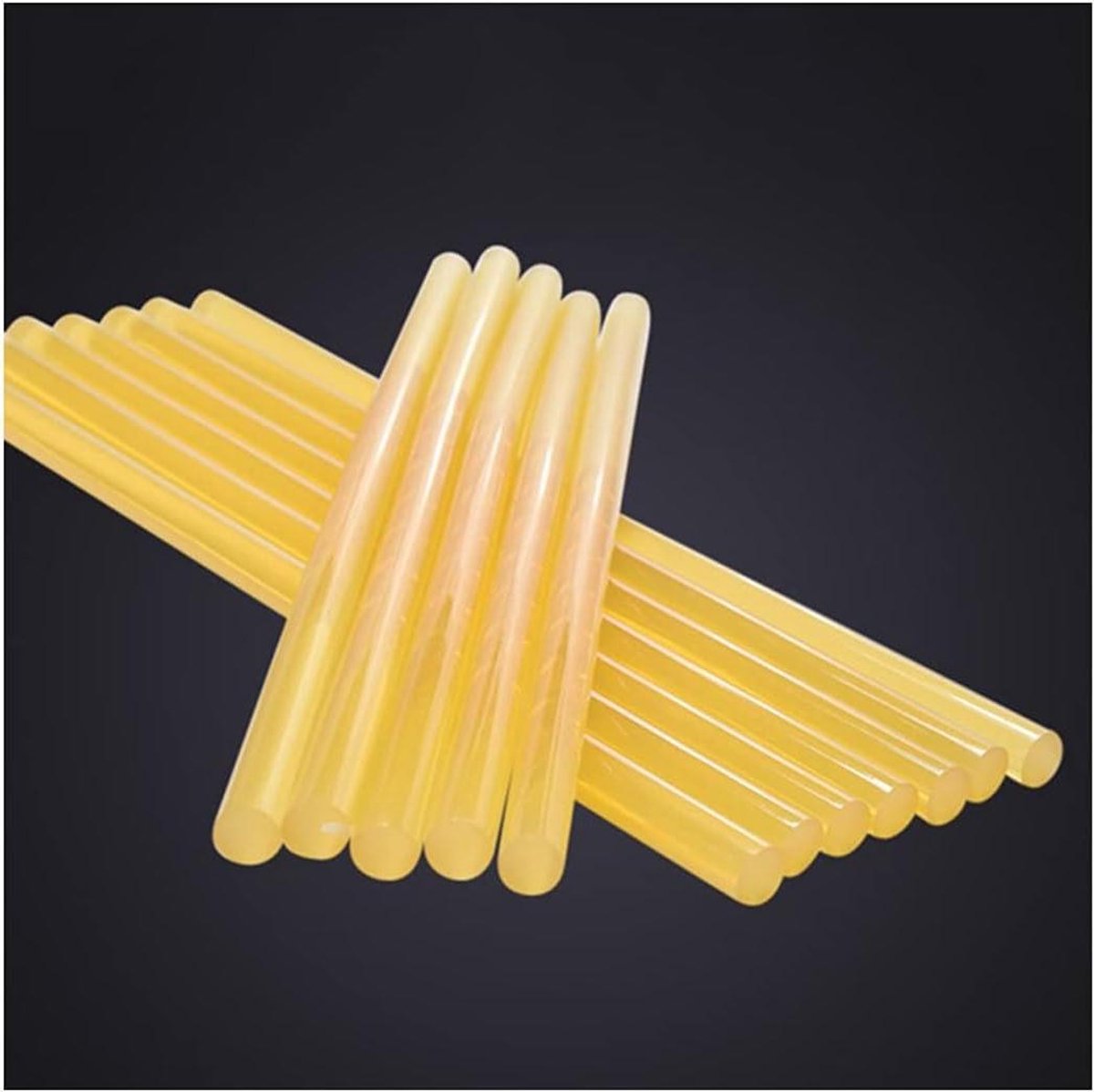 Hotmelt Lijmsticks - Smeltlijmstokken Lijmpistool - Ambachtelijke Projecten - Snelle Hechting Hoge Sterkte - 50 stuks 7mm - Geel