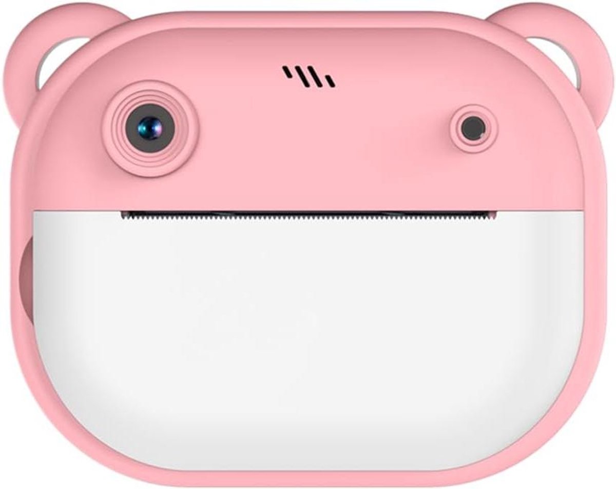 Direct Print Camera - Kinder Camera Fotocamera - Direct Foto's Printen - Inclusief 2 Printrollen - 24 MP - Roze