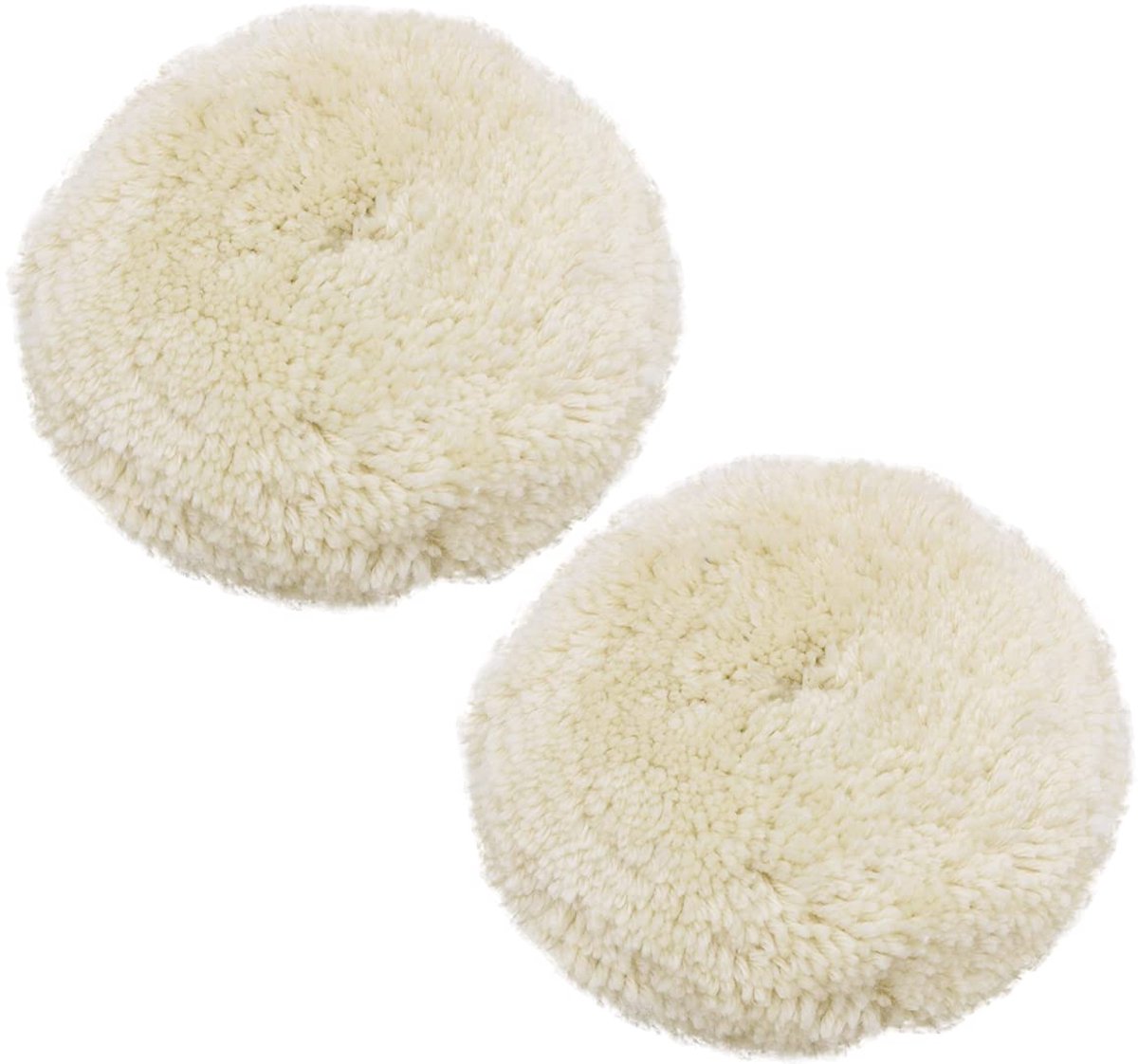 2 Pack Wol Polijsten Pads 4.5 Inch 115mm Haak en Loop Auto Polijsten Kit Buffing Wiel voor Boor Body Reparatie Buffing
