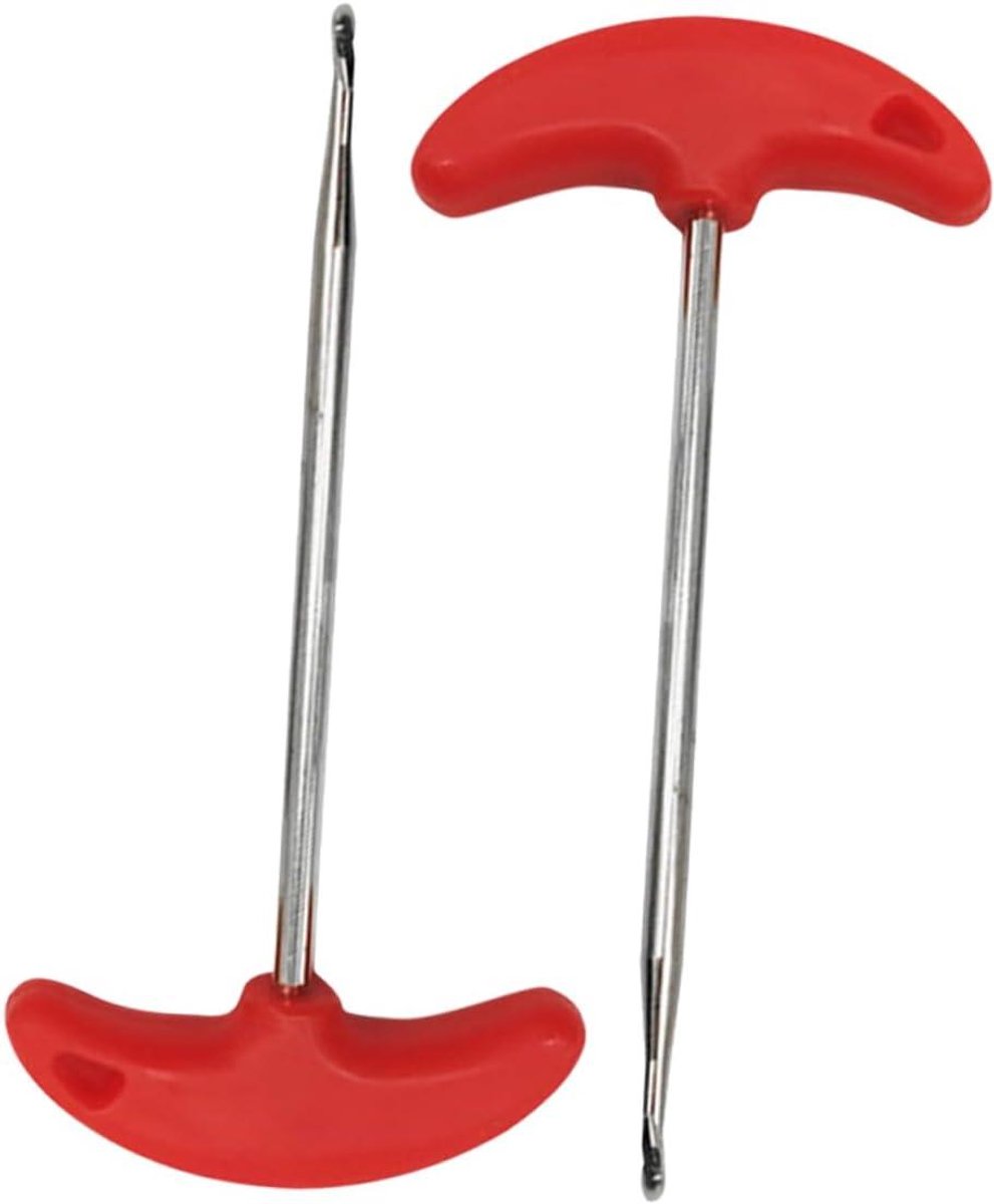 Schoenveter Spanner - Veterspanner Schaatsen - Schaatsen Aantrekken - Dubbel Gebruik Gelijktijdig - 18 x 9 x 1.5 cm - Rood