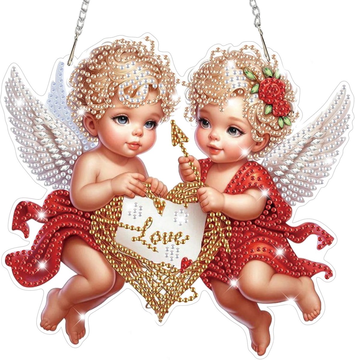 Diamond Art Hangende Ornamenten voor Volwassenen Kinderen, Diamant