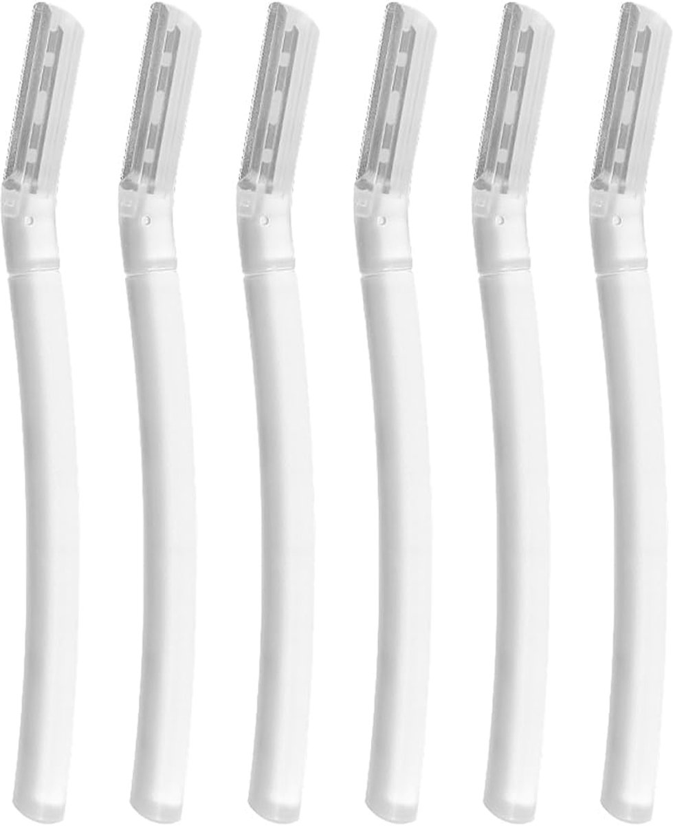 6 stuks scheerapparaten voor het gezicht van vrouwen, professionele dermaplaning, wenkbrauwscheermes, herbruikbare gezichtsscheerapparaten voor mannen en vrouwen, voor gezichtspluisjes