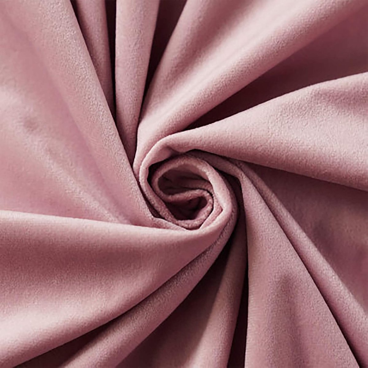 Stof, 155 cm breed, Licht grijs roze, Polyester, Velours Materiaal