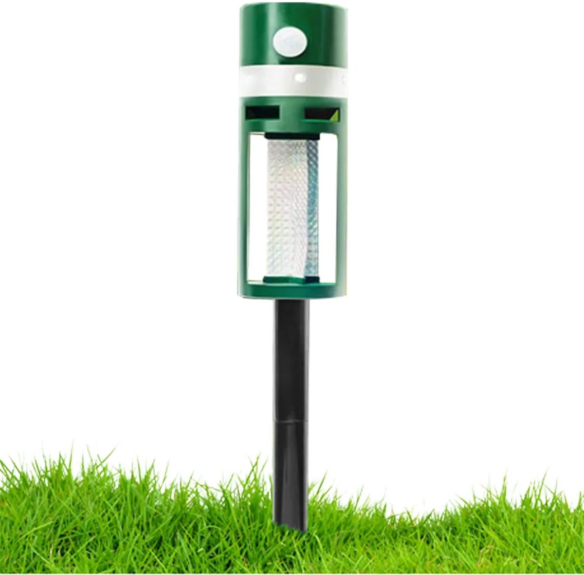 Dierverjager op zonne-energie met 360° reflector
