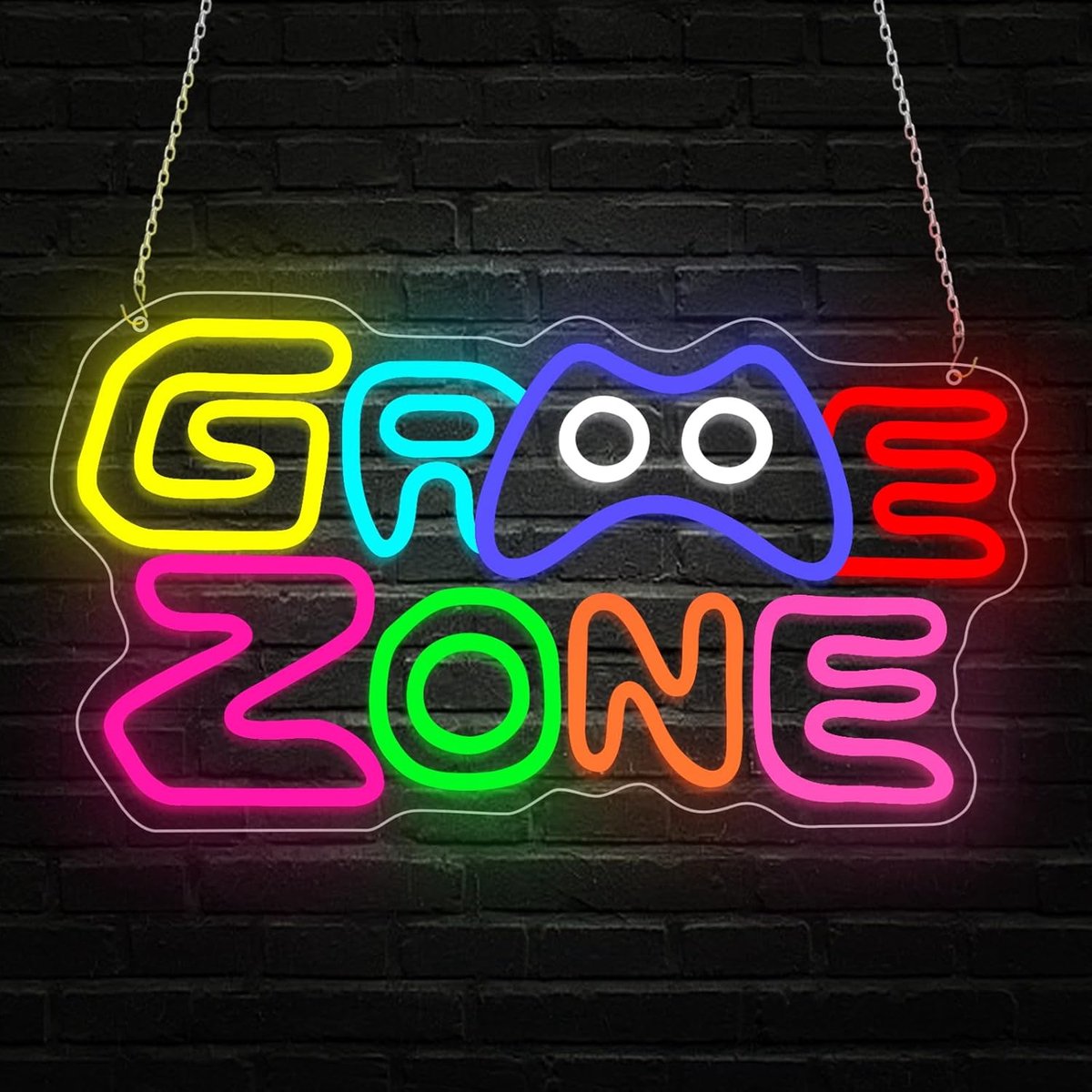 Neon Sign Gaming Lamp - LED Neon Licht - Dimbaar - Perfect voor Game Room Decoratie - ShopVlot