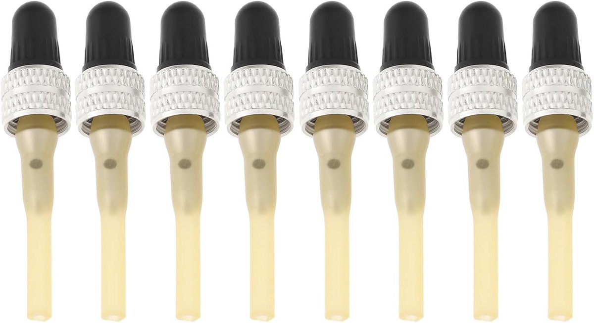 Fietsklepventiel rubberen buisafdekkingen - 8 sets - compatibel met Dunlop en Woods - bescherming voor binnenbanden - ShopVlot