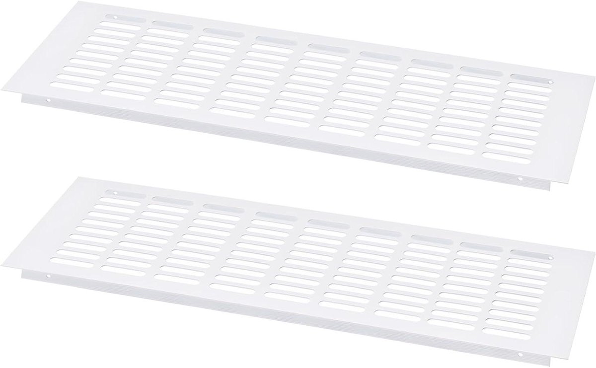 Ventilatierooster - Rooster - Luchtstroom Reguleren - Antislip Groefdesign - 450 x 150 mm - Wit