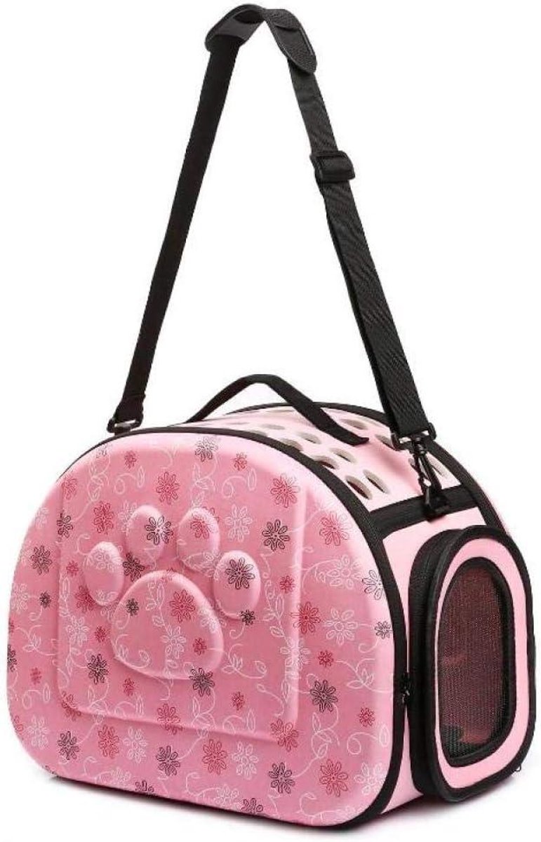 Huisdier Draagtas - Reistas Kat Hond - Vervoer Huisdier - Ademend EVA Materiaal - 42 cm - Roze