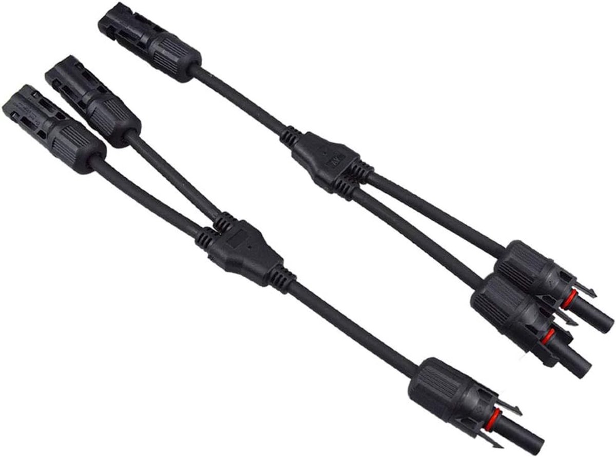 1 paar professionele zonnestekkers, Solar Y aftakverbinder Y Branch Connector, Fotovoltaïsche stekker parallelverbinding voor zonnepanelen