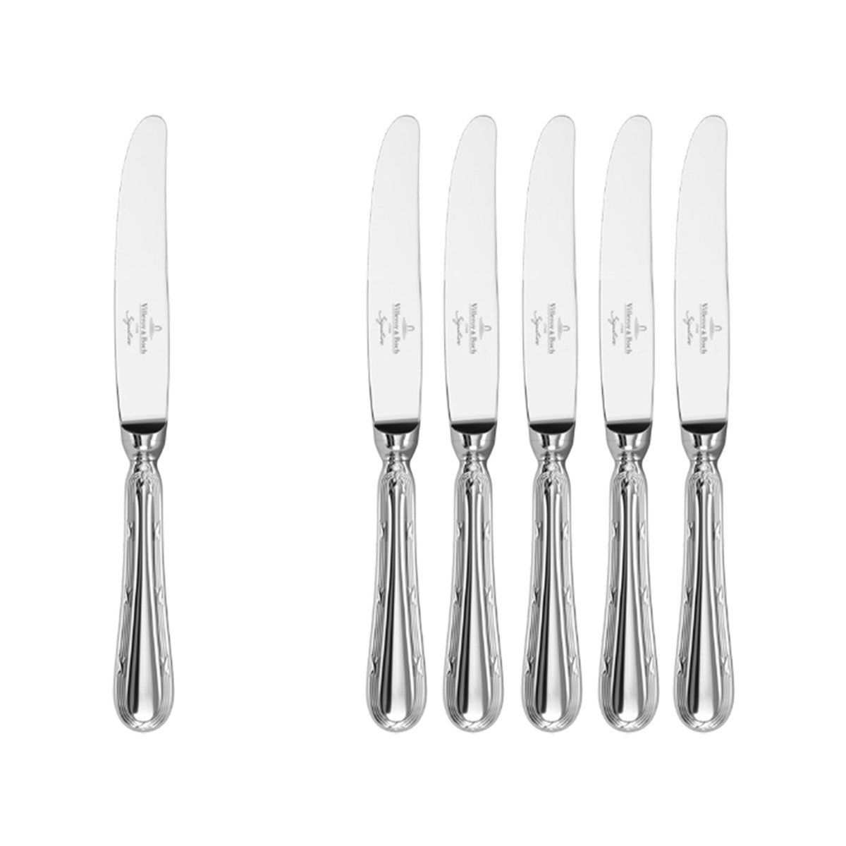 Tafelmesser Kreuzband Septfontaines 225 mm Set van 6