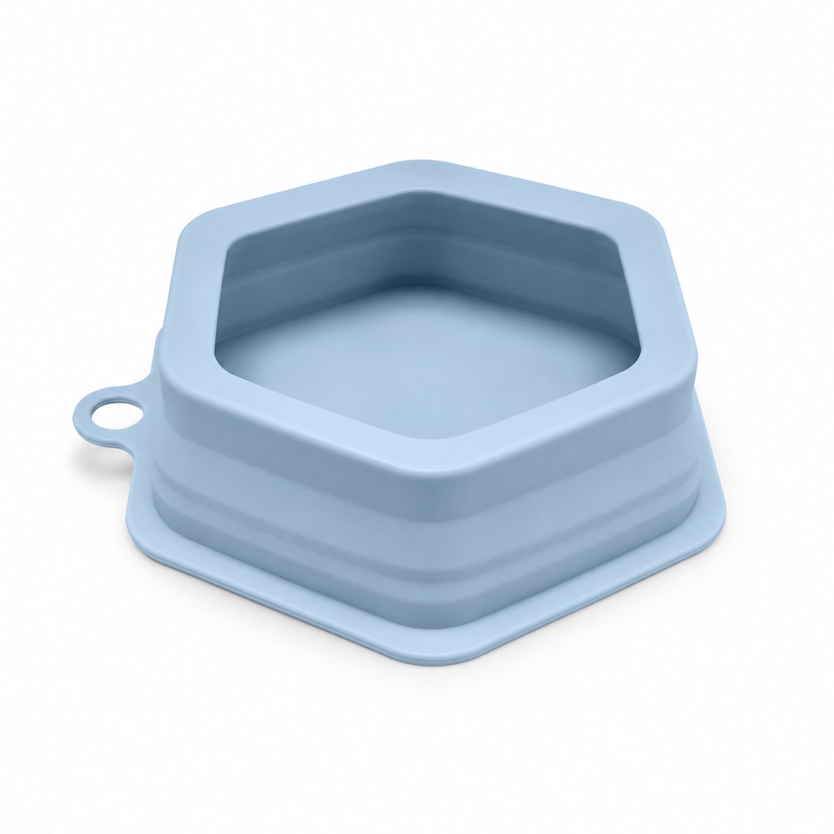 Bobypet - Opvouwbare Hondenvoerbak & Drinkbak voor Onderweg - Lekvrije Siliconen Hondenbak met Karabijnhaak - Draagbaar & Compact voor Wandelen, Reizen & Camping - Blauw