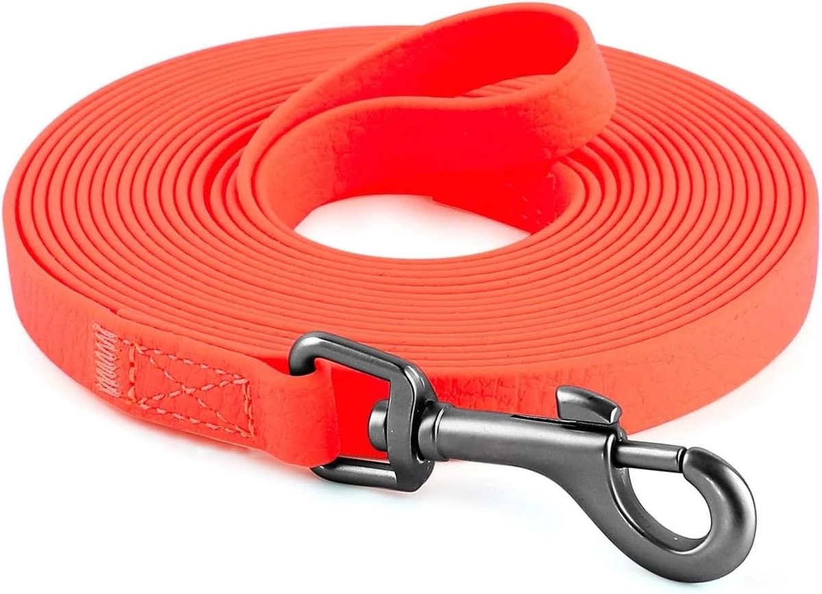 Sleepriem 10m voor honden - Waterafstotend Nylon - Ergonomische Handgreep - 360° Draaibare Clip - Voor Alle Hondenrassen