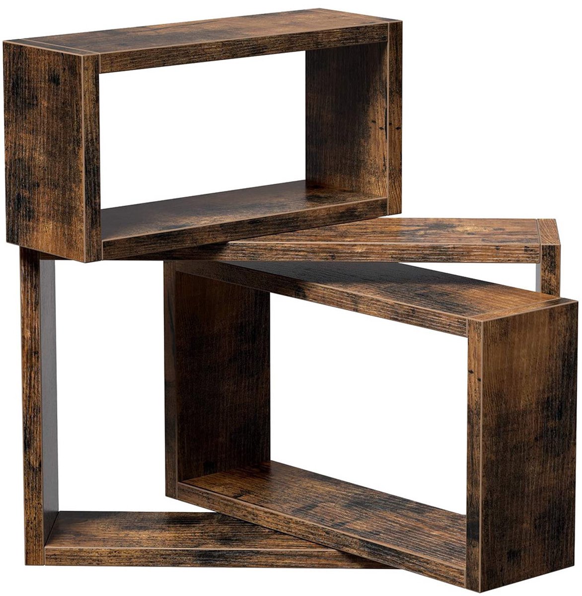 Vintage bruine wandplanken - 30 x 10 x 15 cm - Vintage bruin
