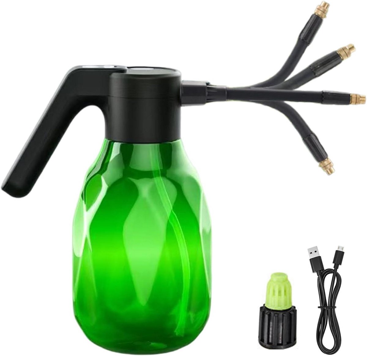 Elektrische Sproeifles - Irrigatieapparaat Tuin - Planten Water Geven - Ergonomisch Ontwerp - 2 Liter - Groen