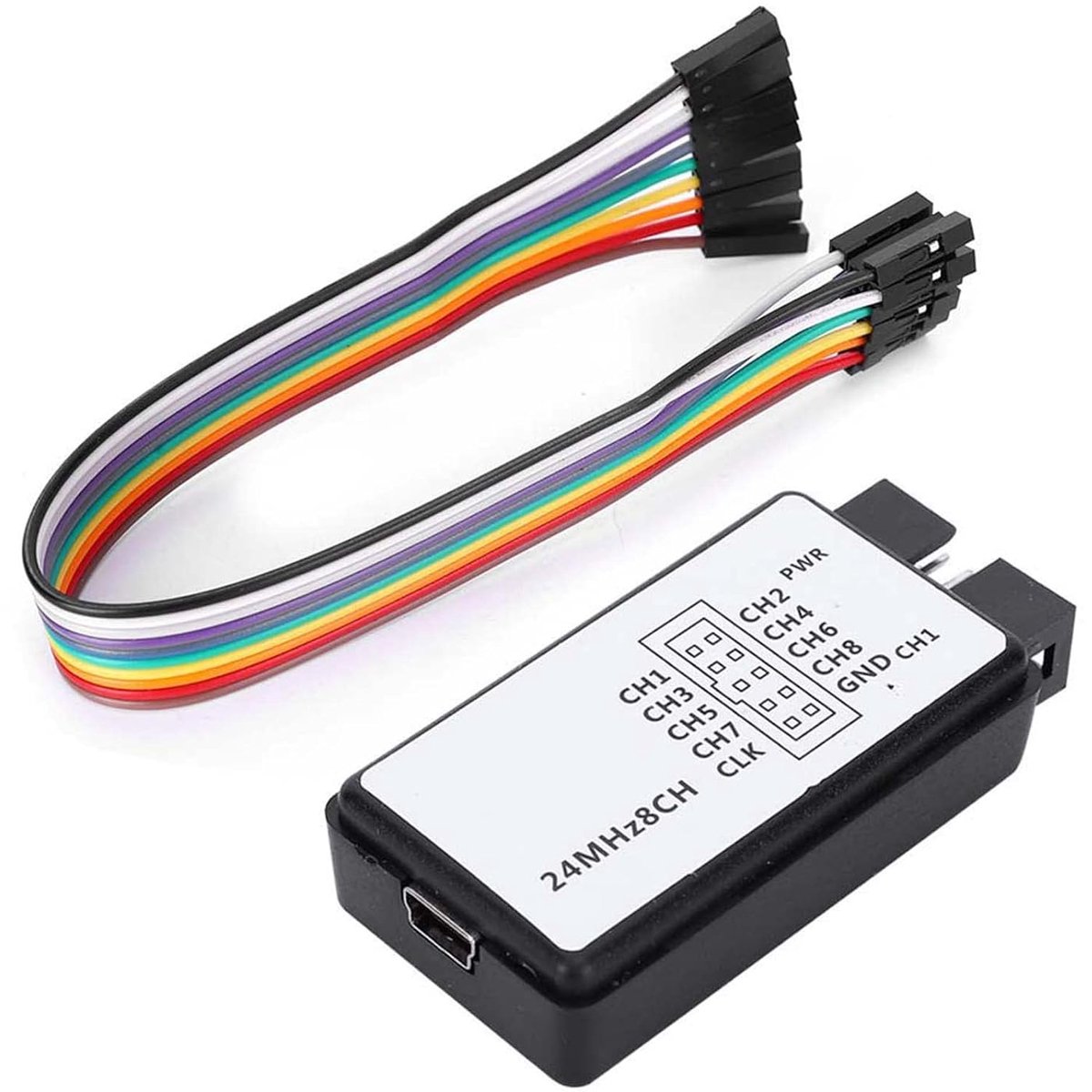Logic Analyzer 24 MHz Mini Digitaal Zakformaat 8 Kanaals Input