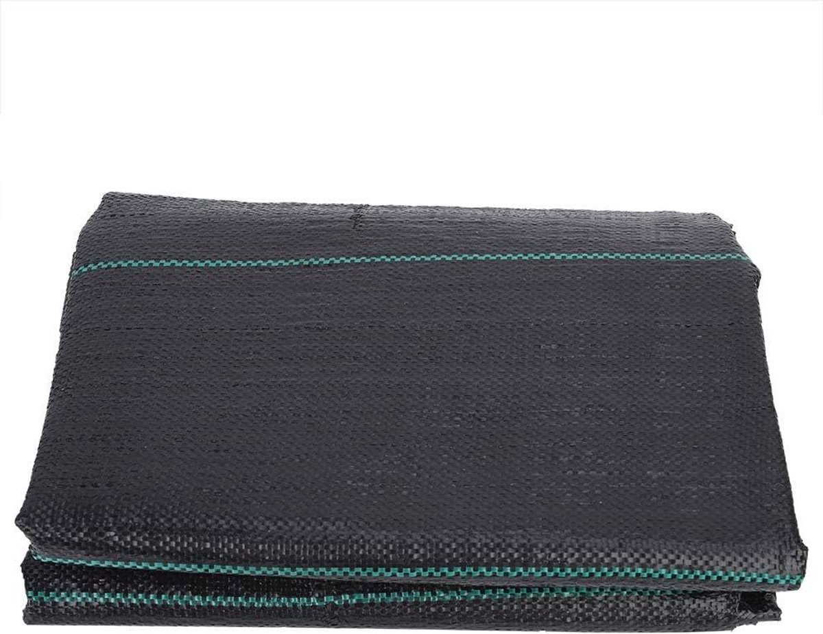 Tuinbarrièredoek - Gronddoek Bodembedekker - Onkruid Wieden Voorkomen - Scheurvast Sterk Weefsel - 2x5 meter - Zwart