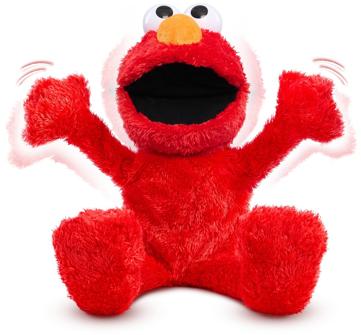 Sesamstraat - Kietel Mij Elmo Pluche - Lachende & Bewegende Elmo - 46 cm