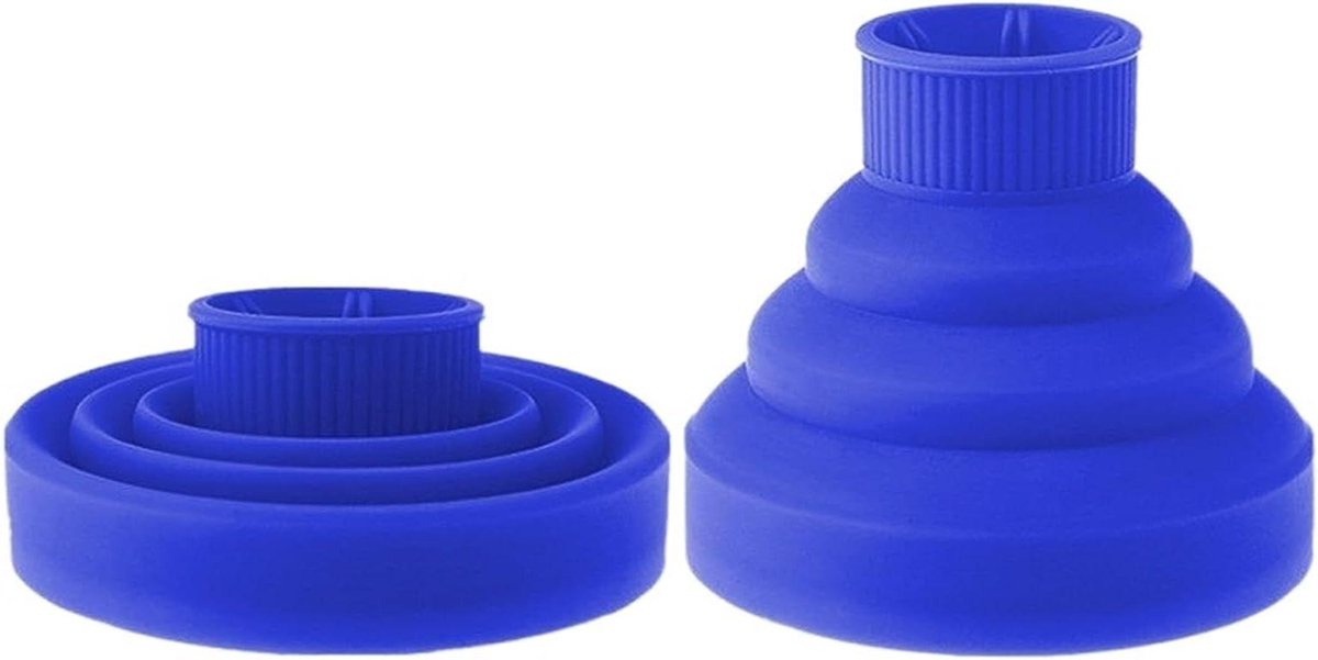 Haardroger Diffuser - Haardroger Accessoire - Krullen Maken - Hittebestendig Materiaal - 6 cm Diameter - Blauw