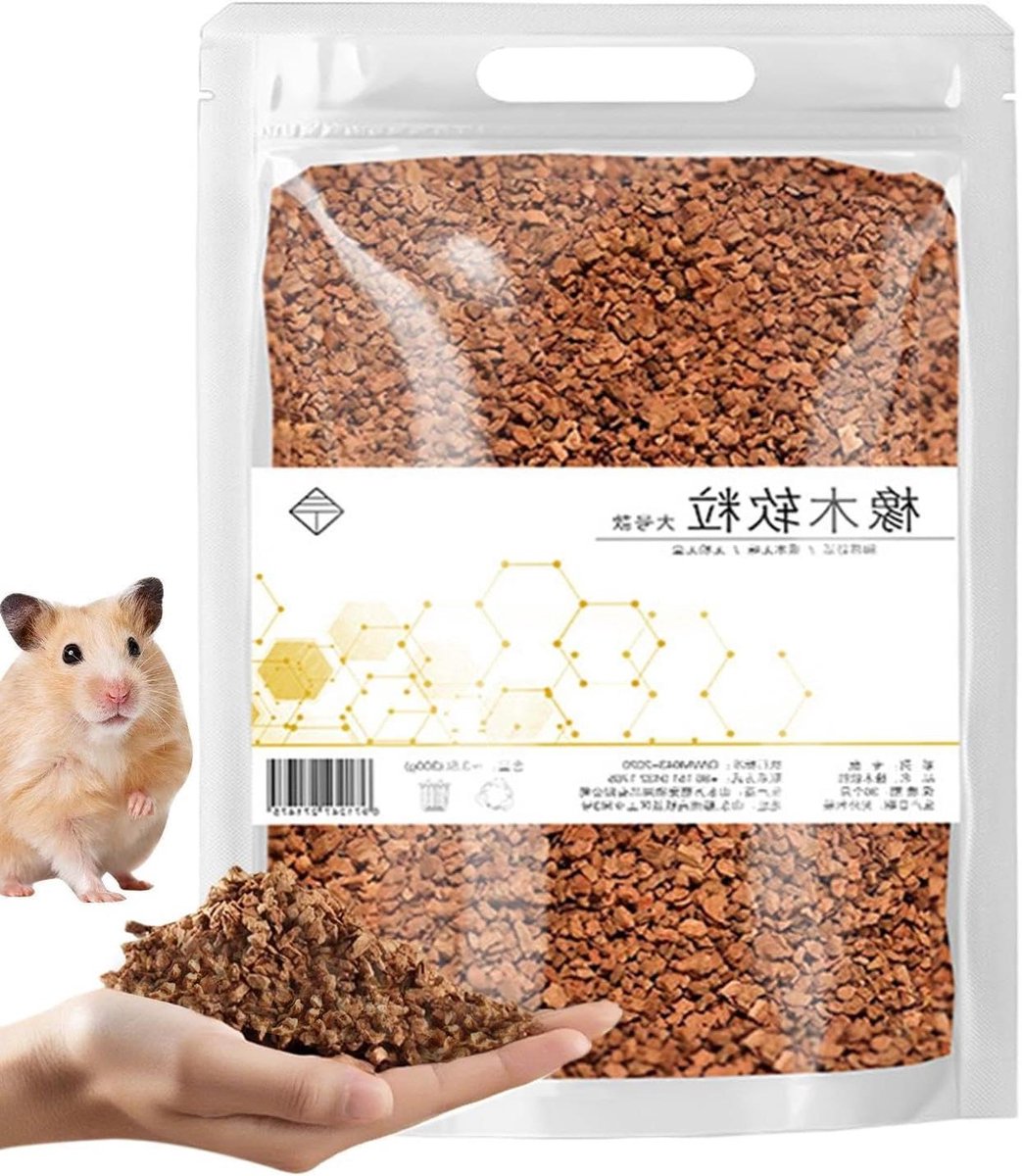Huisdieren Bodembedekking - Natuurlijk Strooisel - Kooi Inrichten - Absorberend & Geurcontrole - 300g Pakket - Bruin