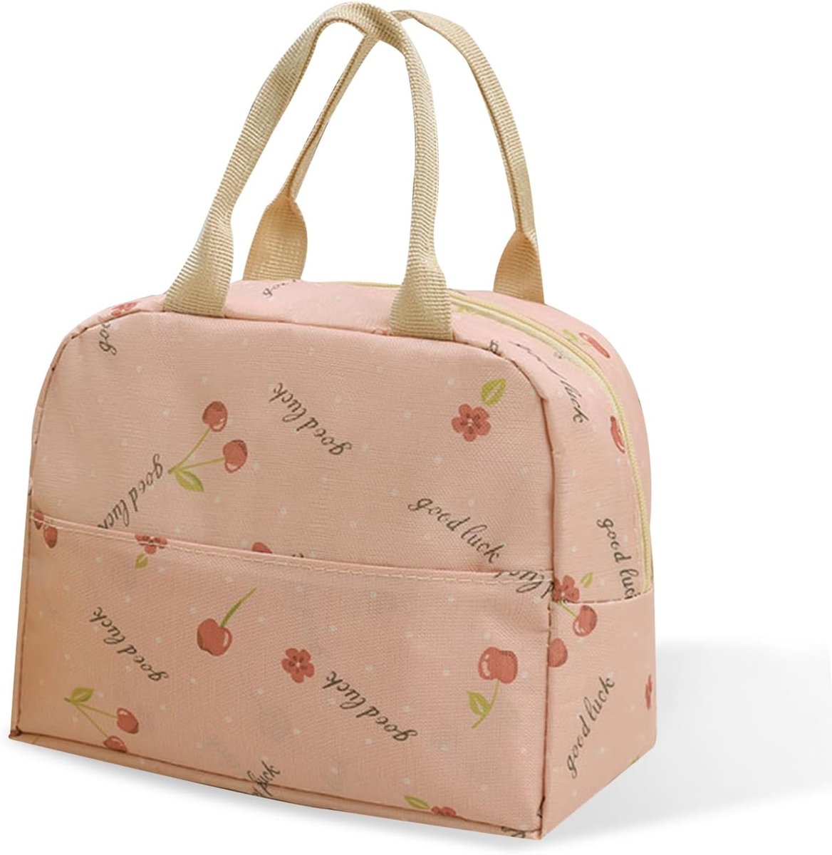 SnelShoppen - Thermische Lunchtas, Kleine Koeltas, Lunch, Kantoor, Lunchtas voor Werk, School, Reizen, Kamperen, Picknick, Barbecue, Strand (Roze)