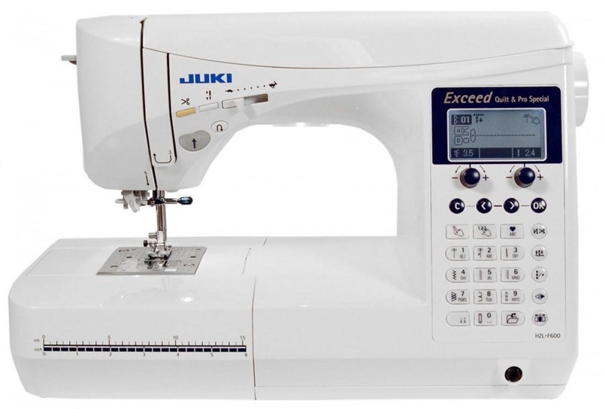 SnelShoppen - Juki HZL-F600 Naaimachine met 600 Steken, Automatische Draadinsteking, Inclusief Accessoires voor Naaien, Quilten en Borduren in Wit