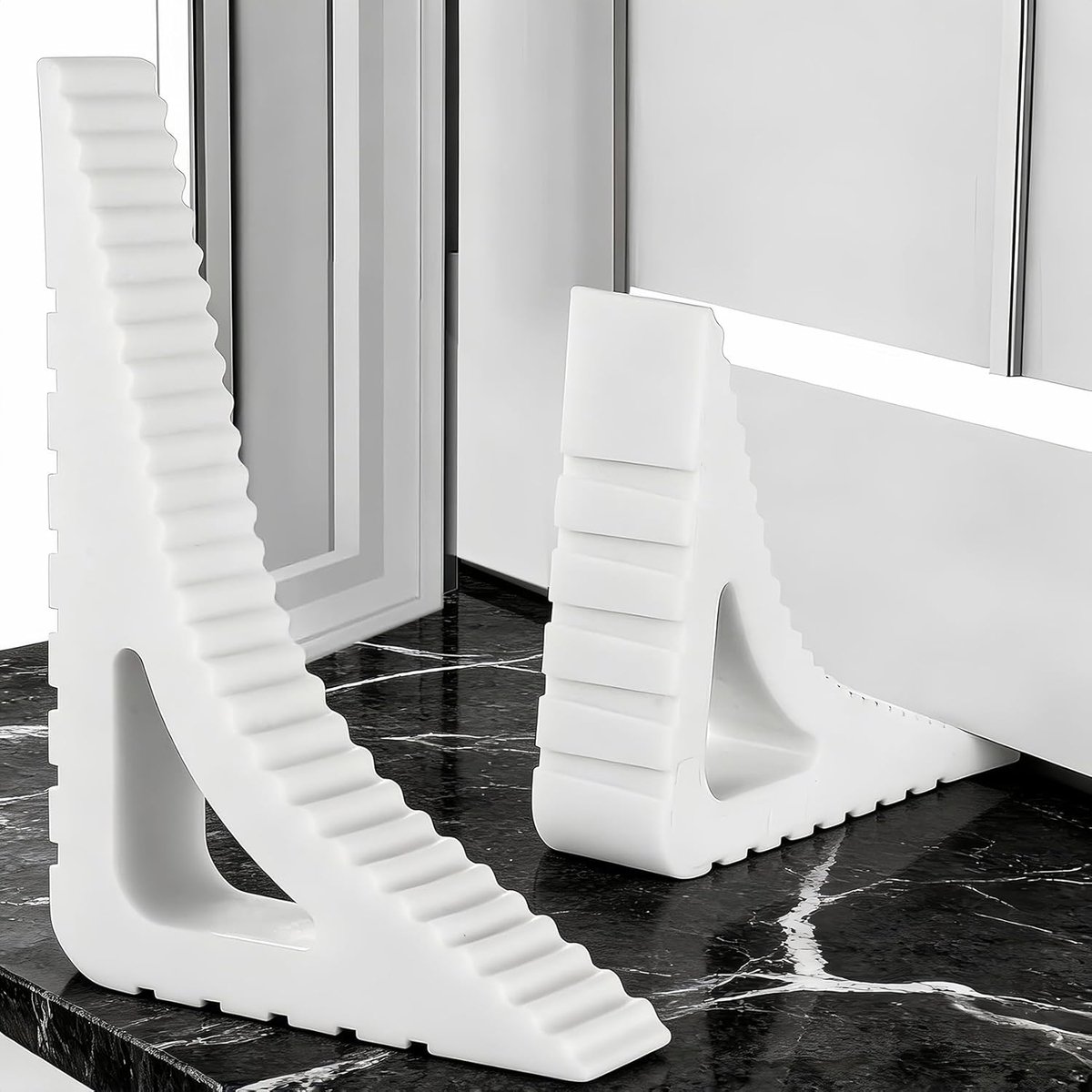 Raamblokkering set van 2 - rubber - stevige grip - voorkomt schade - SnelShoppen