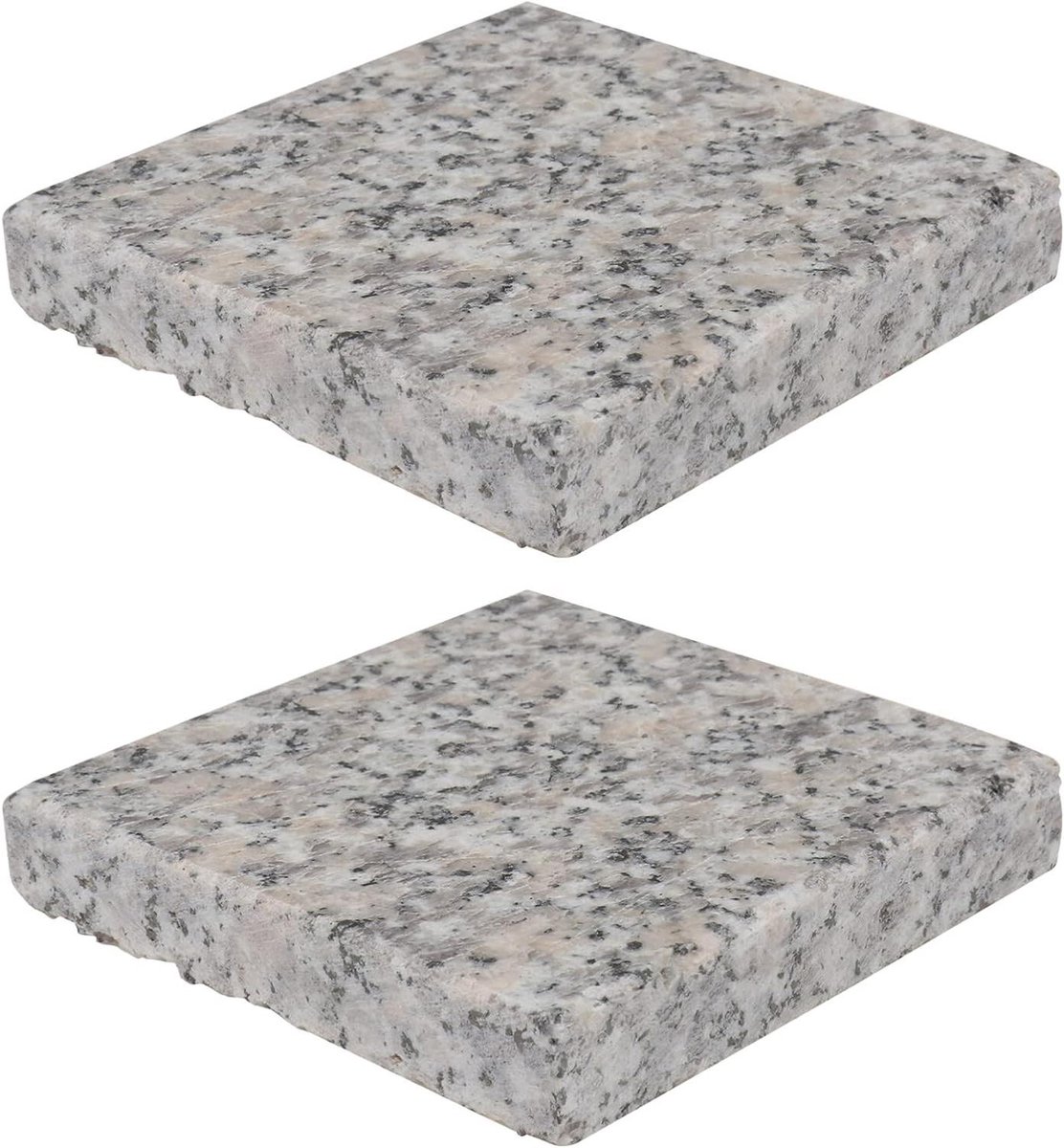 Koelmat Konijn - Koelplaat Hamster - Hitte Verminderen - Marmer Steensoort - 9x9 cm - Wit