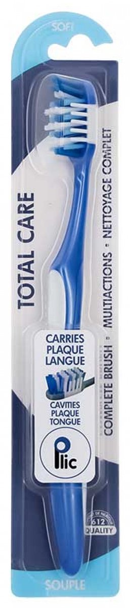 Plic Dental Total Care Zachte Tandenborstel (Kleur : Blauw)