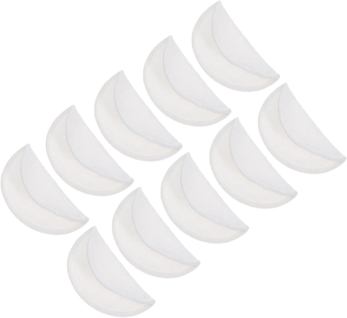 Herbruikbare Gezichtspads - Make-up Pads Wattenschijfjes - Make-up Verwijderen - Zacht Katoen Materiaal - 10 Stuks - Wit