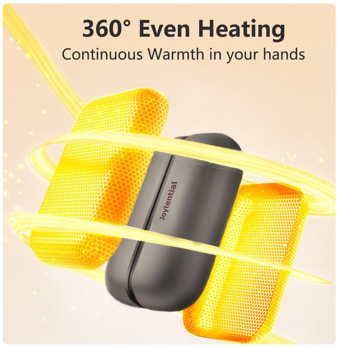 SnelShoppen - 10000mAh Oplaadbare Handwarmers Draagbare USB Handwarmer 2 in 1 Magnetisch Elektrisch Warmte Metallic Grijs Voor Buiten Activiteiten en — cadeau in Sport & Outdoor - foto 3