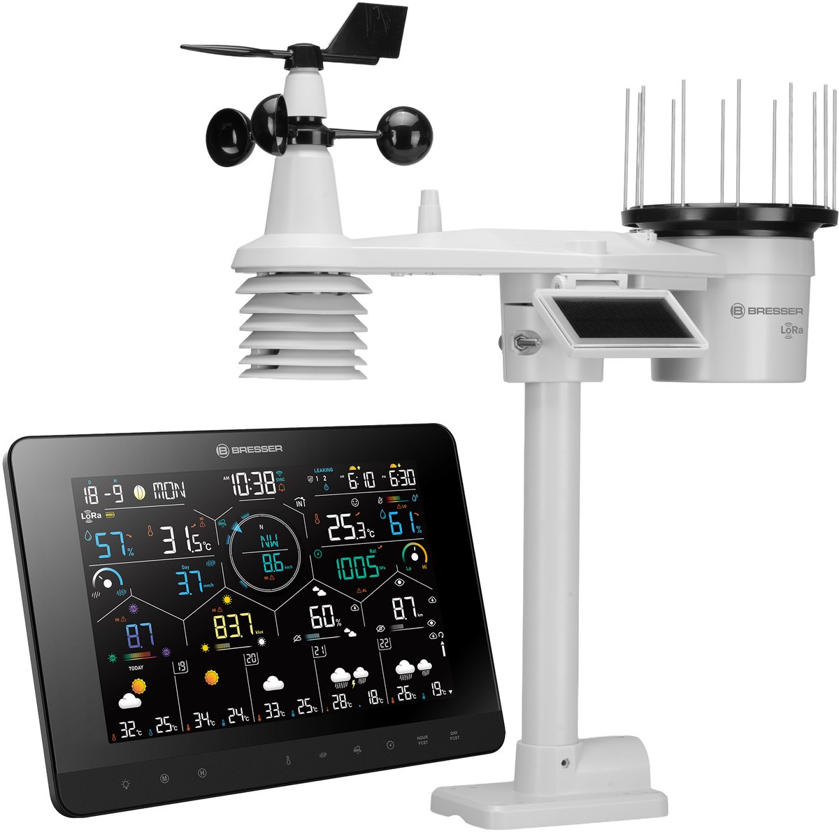 Bresser Weerstation - 7-in-1 - LoRa - 4Cast - Professioneel Weerstation