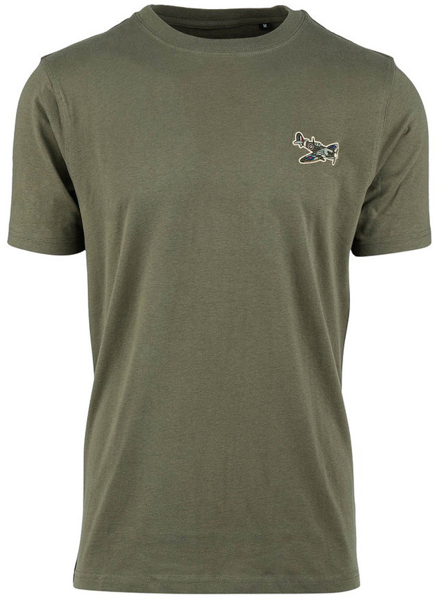 T-shirt Spitfire Badge Groen