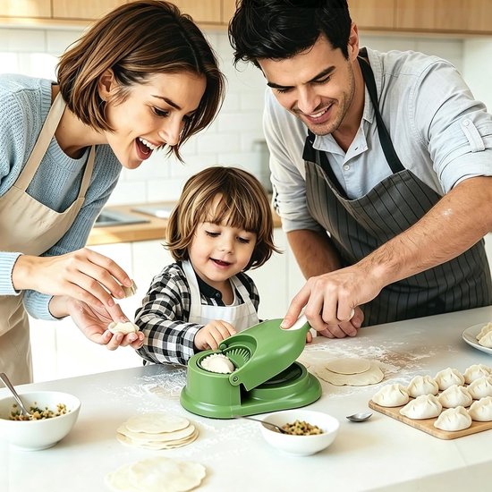 6 stuks dumpling maker, ravioli maker, dumplingvormer, ravioli in 3 maten en 3 ronde uitsteekvormen, Pierogi en Gyozas, klein/middel/groot B — afbeelding 3