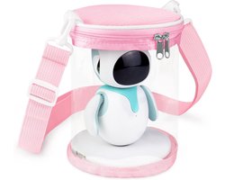 Draagbare opbergcase voor Eilik Robot in roze, ideaal voor bescherming en transport van je robotvriendje