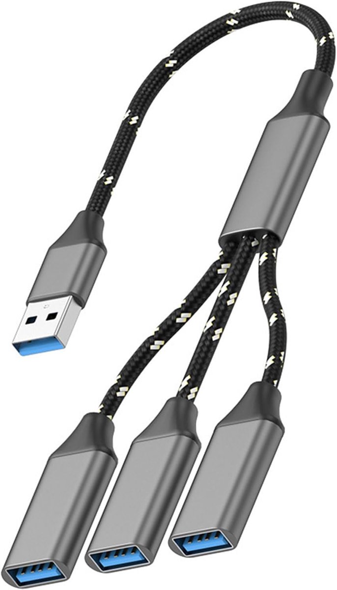 USB-splitter 1 naar 3 USB-verdelers