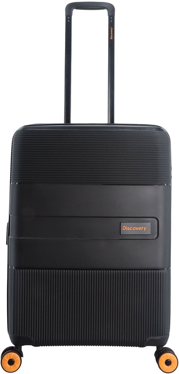 Discovery Trails Harde Koffer / Trolley / Reiskoffer - 64 Liter Medium - Zwart - Zwart / Medium