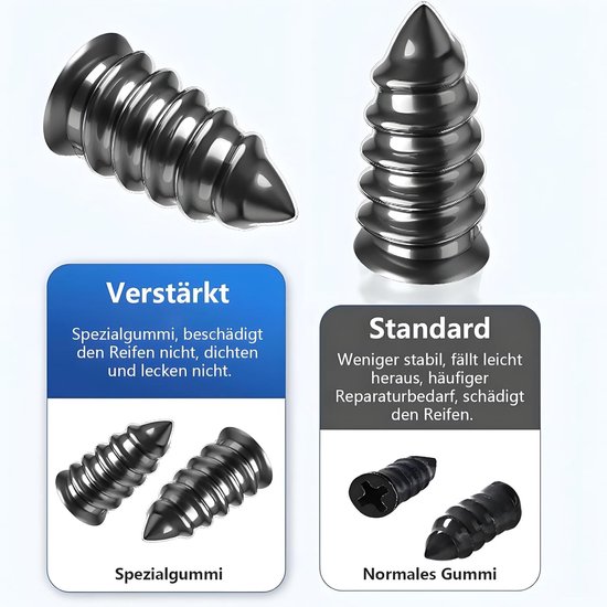 Bandenreparatieset Auto - Vacuüm Kit - Snelle Bandenreparatie - 30 Delige Set - Roestvrij Staal — afbeelding 3