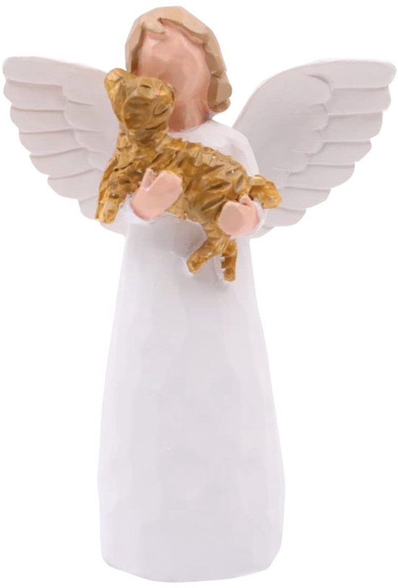 Dailygoods- Gedenkteken Handgeschilderd - Engel Figurine - Rouwcadeau