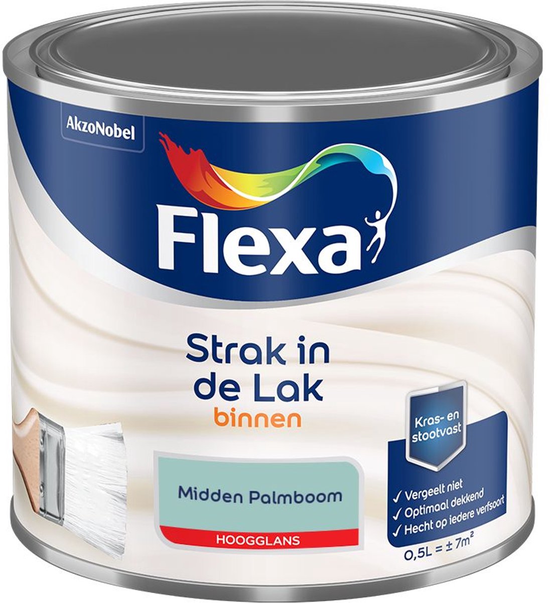 Flexa - Strak In De Lak Binnenlak Hoogglans - Midden Palmboom - Mengverf - 500 Ml