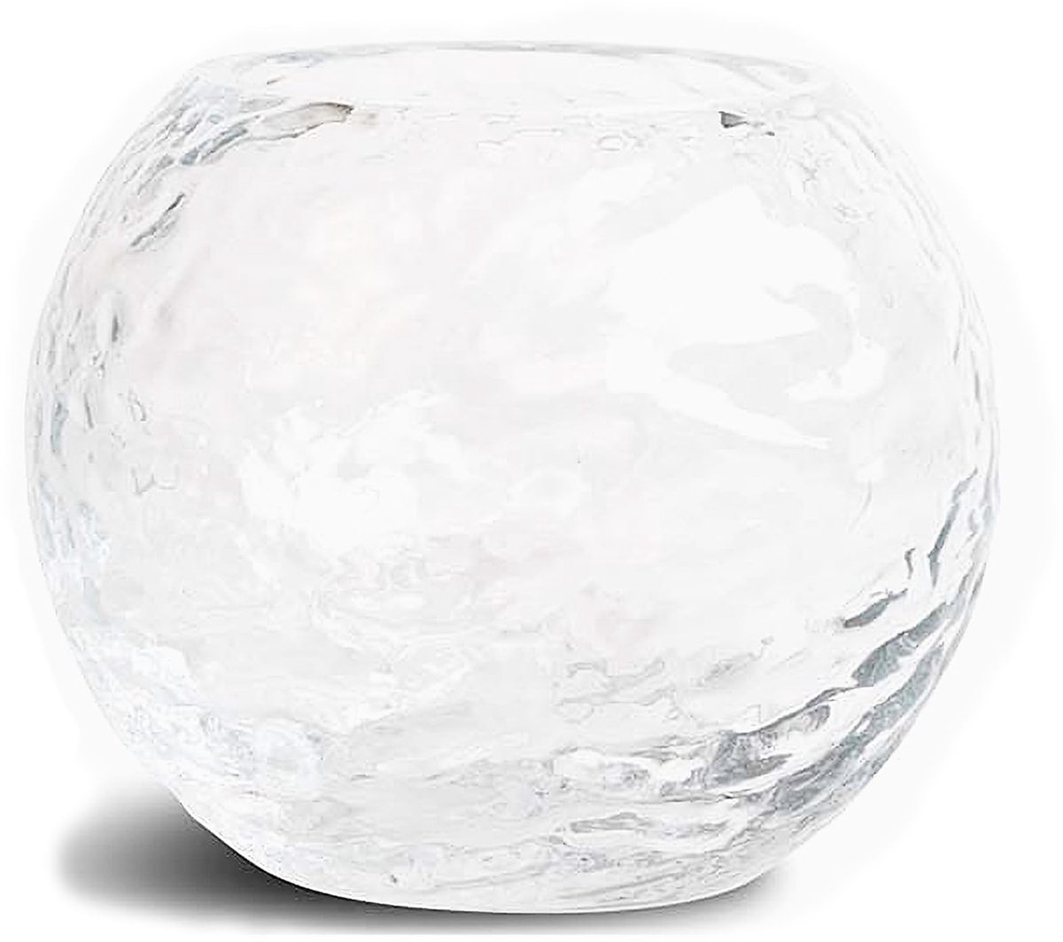 Vaas theelicht Babbly van glas in de kleur helder, grootte: S, 5280604800