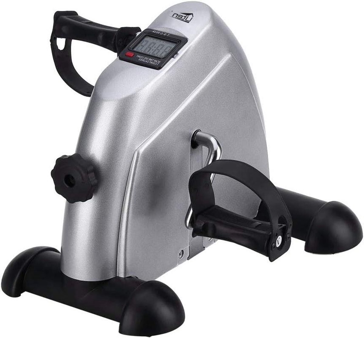 Mini Hometrainer - Fiets-Arm Trainer - Thuis Fitness - Instelbare Weerstand - 4 Kilogram - Zilver