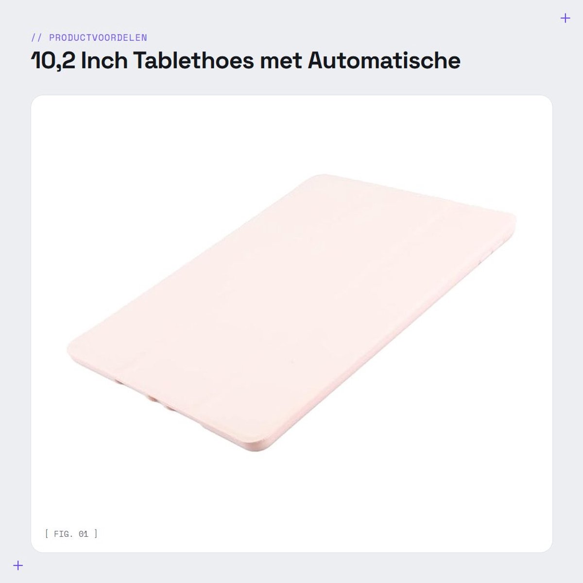 Dailygoods- Tablethoes 10,2 Inch - Automatische Slaapstand - TPU Hoes - Nauwkeurige Uitsparingen - Potloodhouder - Betrouwbare Bescherming - Tabletcase