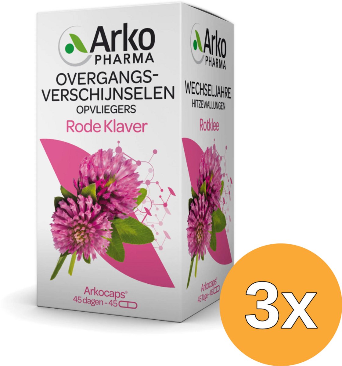3x Arkocaps Rode klaver (45 capsules)