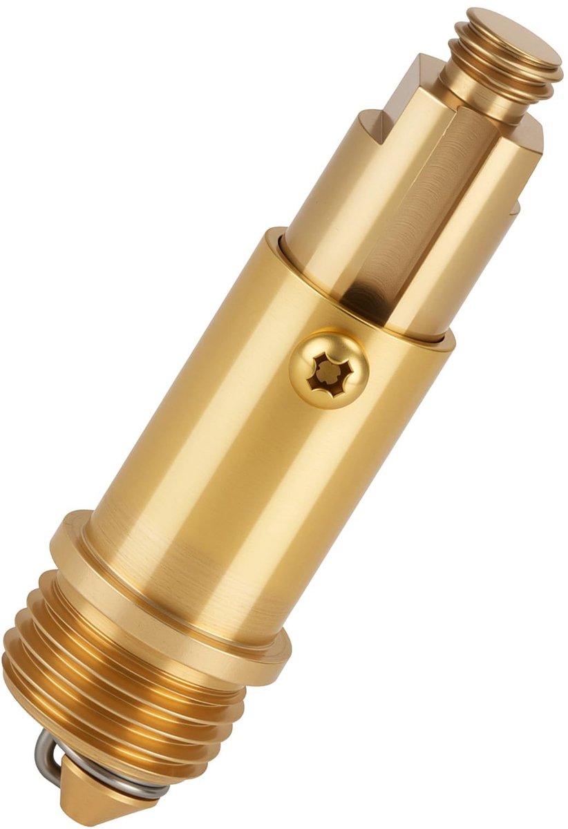 Dailygoods- Afvoerventiel Pop-up - Afvoerstop 58,3 mm - Messing Materiaal - Wastafel Plug - Badkamer/Keuken - Clack Clicker Veerstop - Afvoerplug