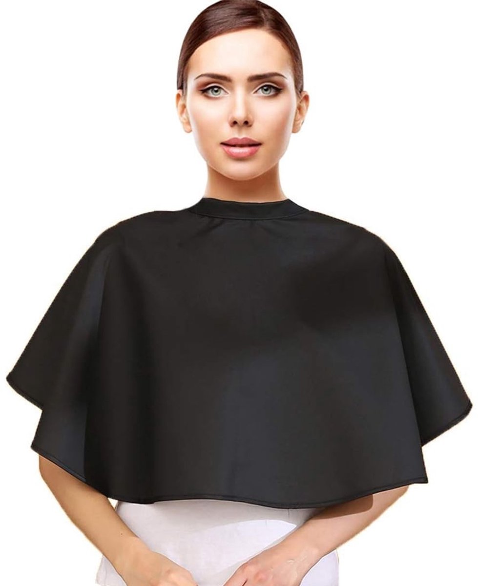 Dailygoods- Make-up Cape Waterdicht - Kapperscape Volwassenen - Duurzaam Nylon - Klittenbandsluiting - Lichtgewicht - Optimale Bescherming 67x80 cm